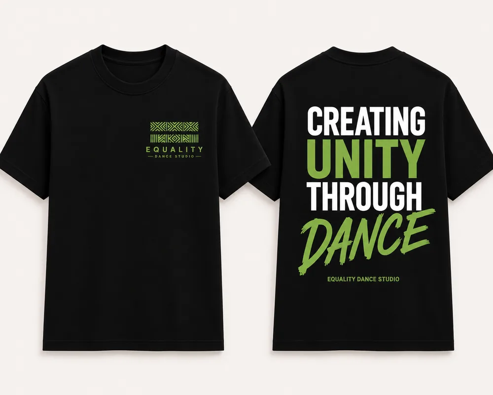 Equality Dance Studio T-shirt zwart
